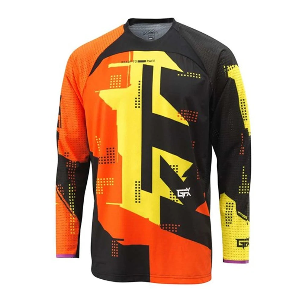 KTM - Cyklistický dres s dlhým rukávom Enduro MTB - priedušný, rýchloschnúci top na zjazd a motokros
