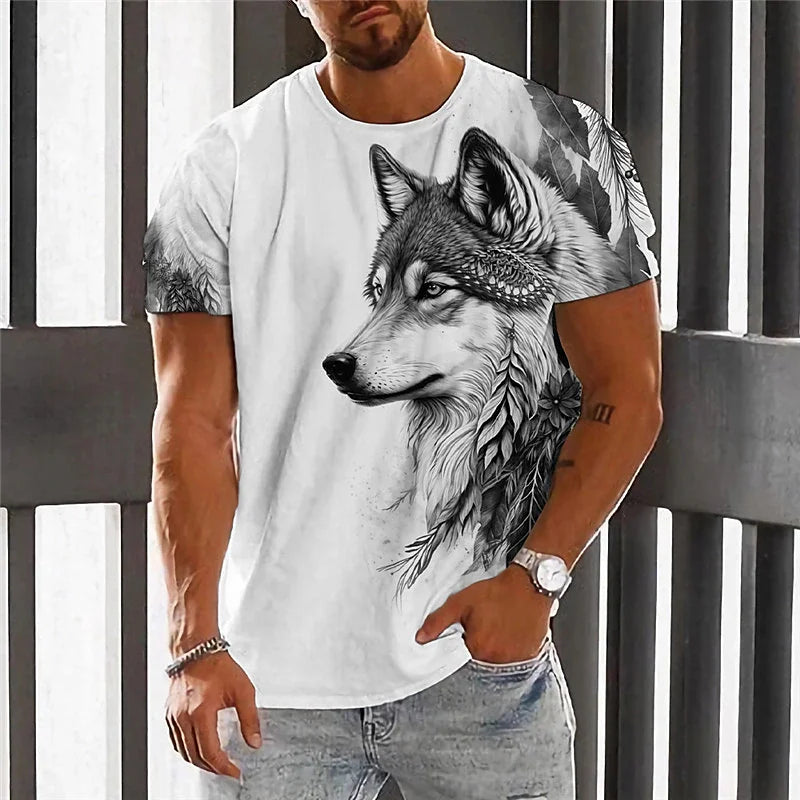 Férfi gradient póló – oversized, 3D mintás, légáteresztő nyári sport- és utcai felső padelhez, teniszhez, edzéshez