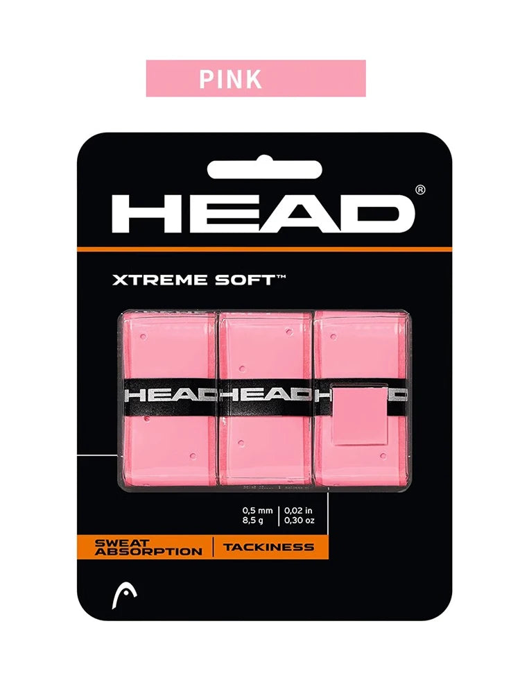 HEAD adhesive grip tape – non-slip PU overgrip for tennis rackets, fishing rods, training equipment (pack of 1/12/24/36 pieces)