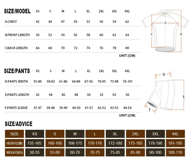 MERIDA men's cycling jersey and pants set - summer, breathable MTB/road cycling clothing with 19D gel padding