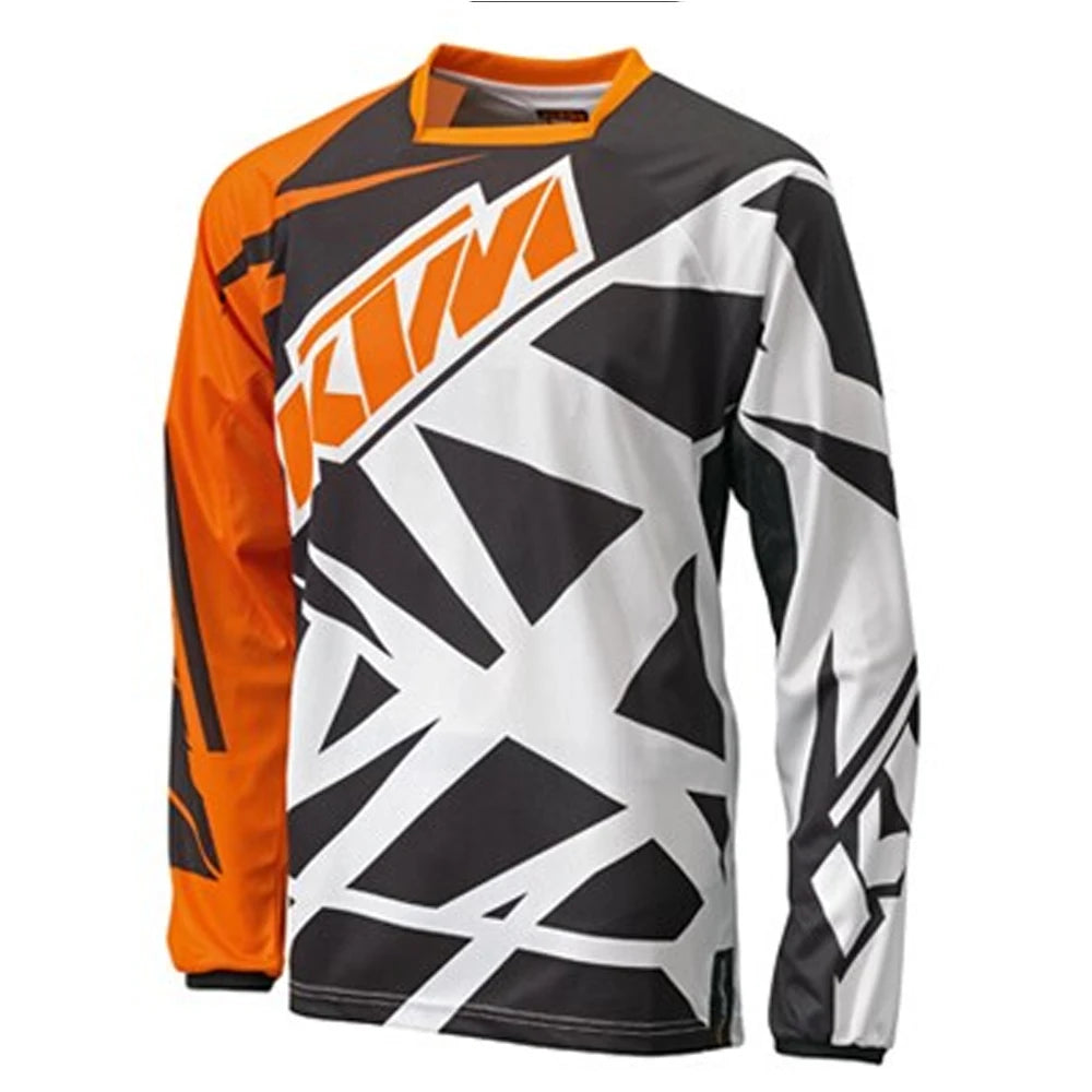 KTM - Cyklistický dres s dlhým rukávom Enduro MTB - priedušný, rýchloschnúci top na zjazd a motokros