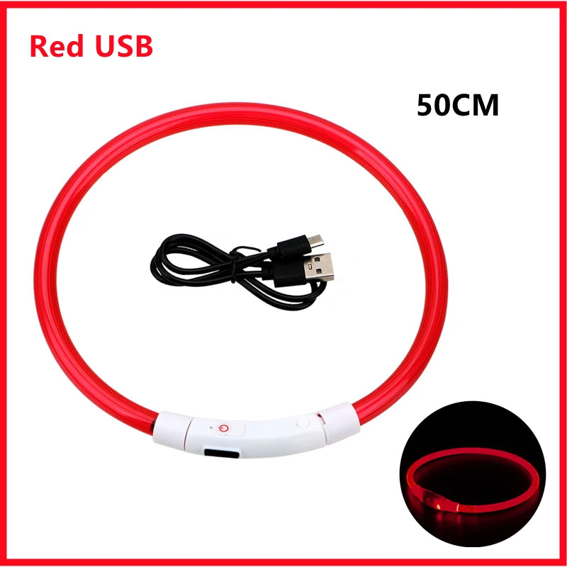 USB Tölthető Világító Kutyanyakörv