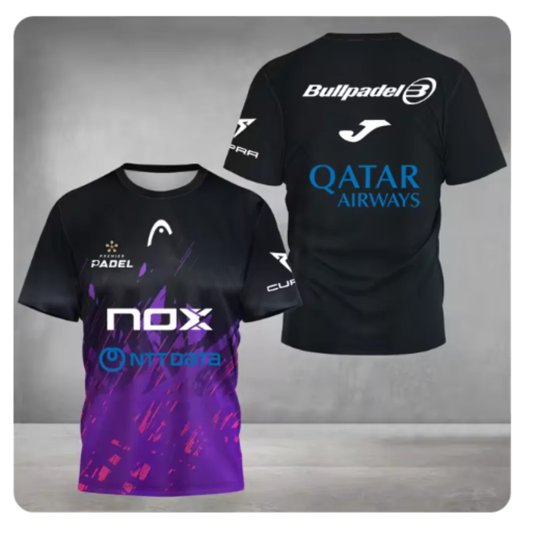 Unisex summer sports t-shirt - loose, quick-drying padel/tennis top for men