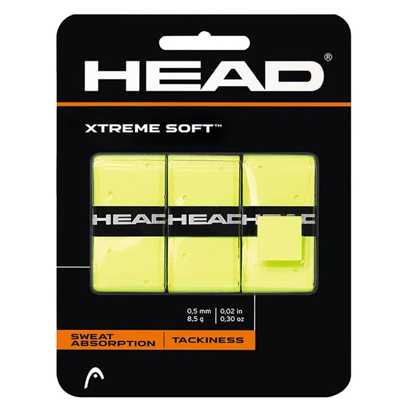 HEAD adhesive grip tape – non-slip PU overgrip for tennis rackets, fishing rods, training equipment (pack of 1/12/24/36 pieces)