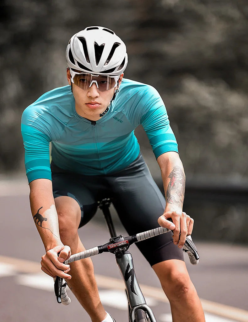 Pánsky cyklistický dres INBIKE - krátky rukáv, priedušný, rýchloschnúci top na cestnú a horskú cyklistiku (na jarno-letnú sezónu)