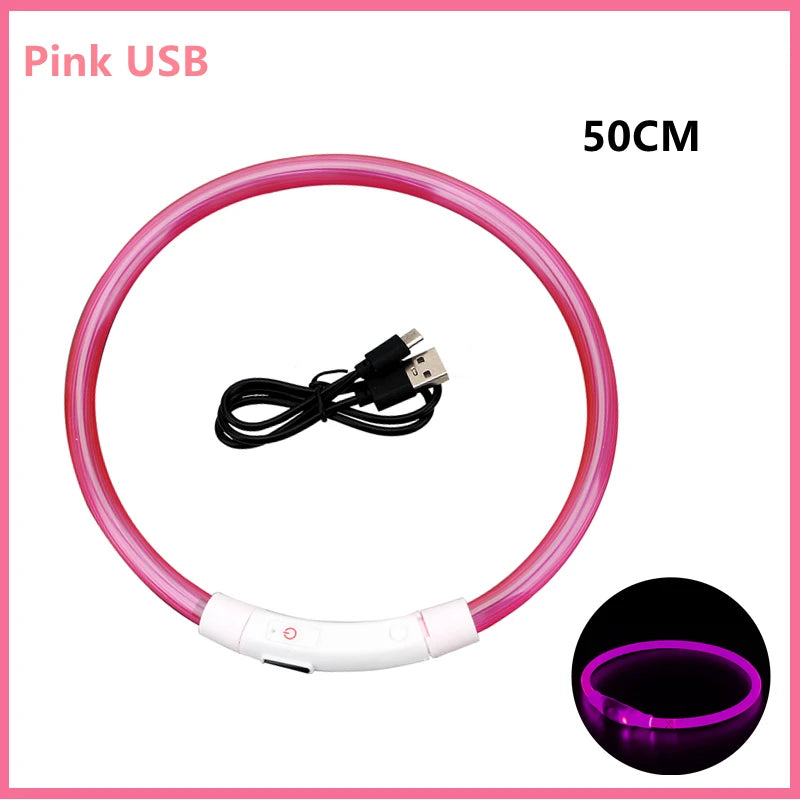 USB Tölthető Világító Kutyanyakörv