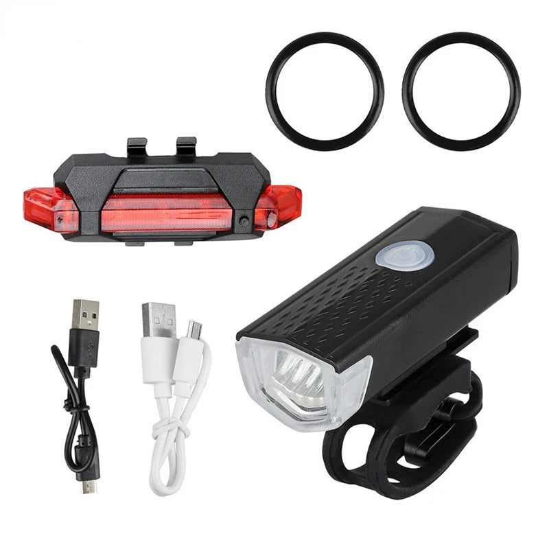 USB svetlo na MTB bicykel – nabíjateľné, vodeodolné LED