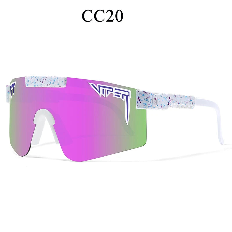PIT VIPER UV400 sunglasses - men's and women's sports goggles for outdoor use, baseball, softball, MTB, active lifestyle