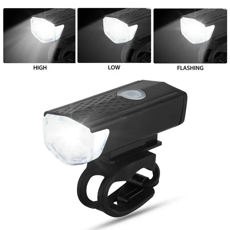 USB svetlo na MTB bicykel – nabíjateľné, vodeodolné LED