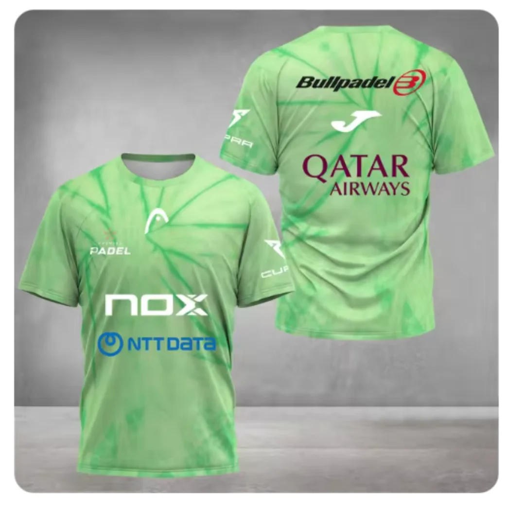 Unisex summer sports t-shirt - loose, quick-drying padel/tennis top for men