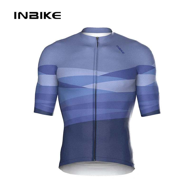 Pánsky cyklistický dres INBIKE - krátky rukáv, priedušný, rýchloschnúci top na cestnú a horskú cyklistiku (na jarno-letnú sezónu)
