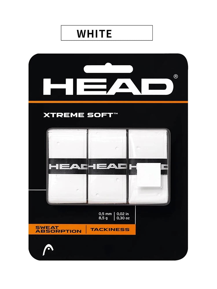 HEAD adhesive grip tape – non-slip PU overgrip for tennis rackets, fishing rods, training equipment (pack of 1/12/24/36 pieces)