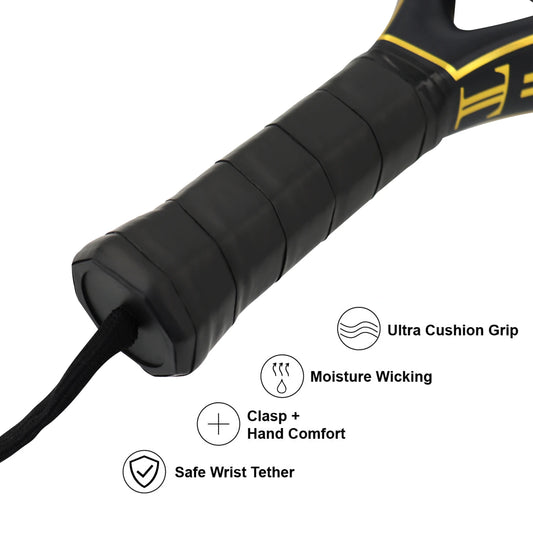 Carbon Fiber Padel Ütő Tokkal – 100% Karbon, 3K/12K, 3D Felület, 2023-as