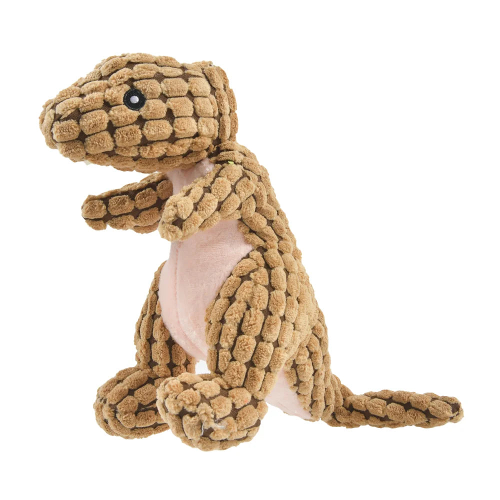 plush dinosaur toy for dogs - interactive chew toy for small dogs