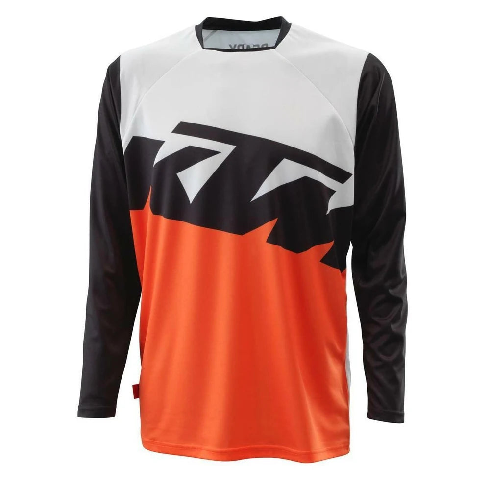 KTM - Cyklistický dres s dlhým rukávom Enduro MTB - priedušný, rýchloschnúci top na zjazd a motokros