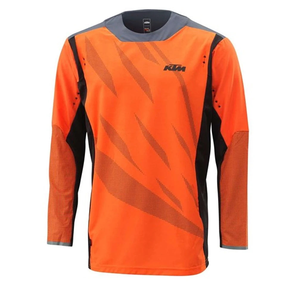 KTM - Cyklistický dres s dlhým rukávom Enduro MTB - priedušný, rýchloschnúci top na zjazd a motokros