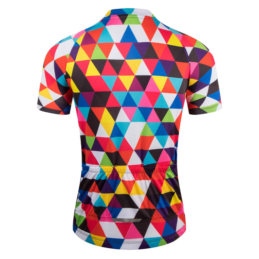2024 nyári mintás kerékpáros mez – légáteresztő, gyorsan száradó rövid ujjú országúti és MTB biciklis felső