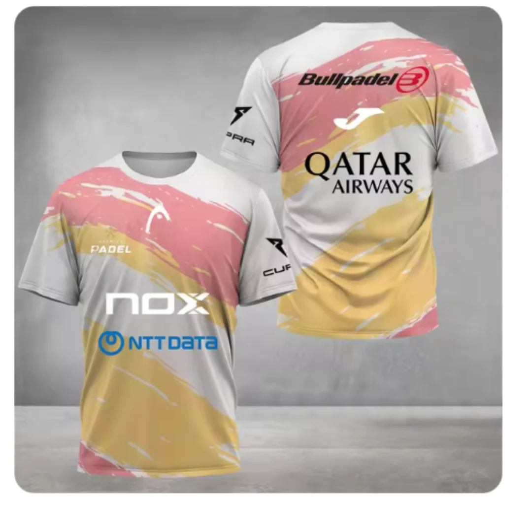 Unisex summer sports t-shirt - loose, quick-drying padel/tennis top for men