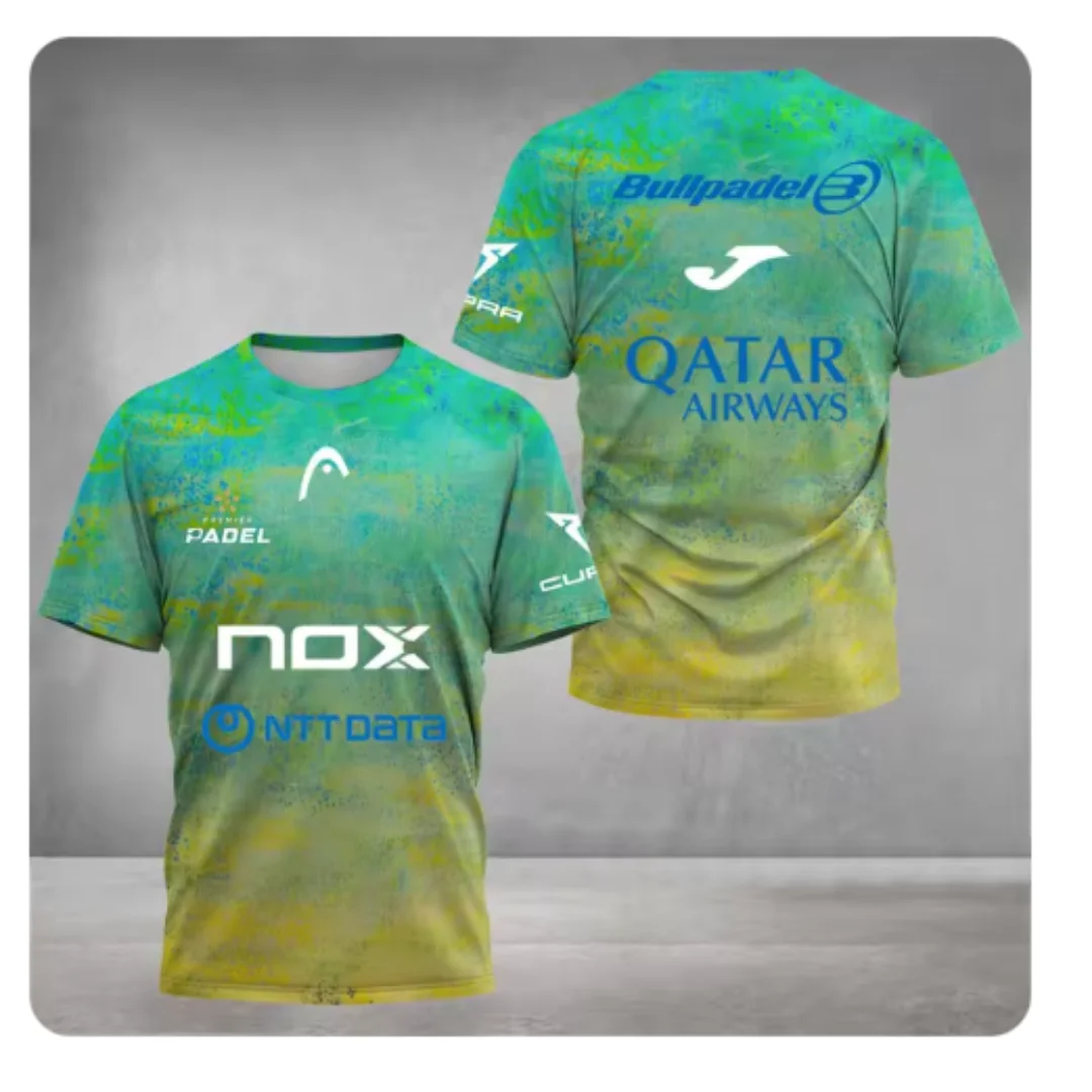 Unisex summer sports t-shirt - loose, quick-drying padel/tennis top for men