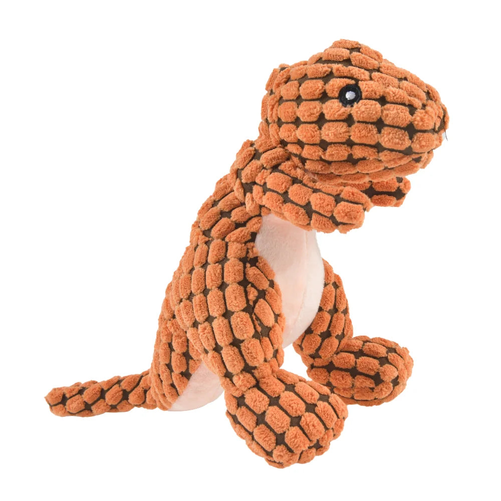 plush dinosaur toy for dogs - interactive chew toy for small dogs