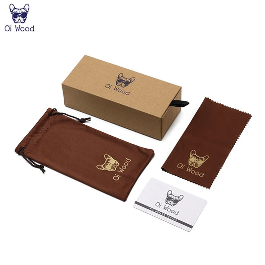 Oi Wood Pilóta Stílusú Polarizált Napszemüveg UV400