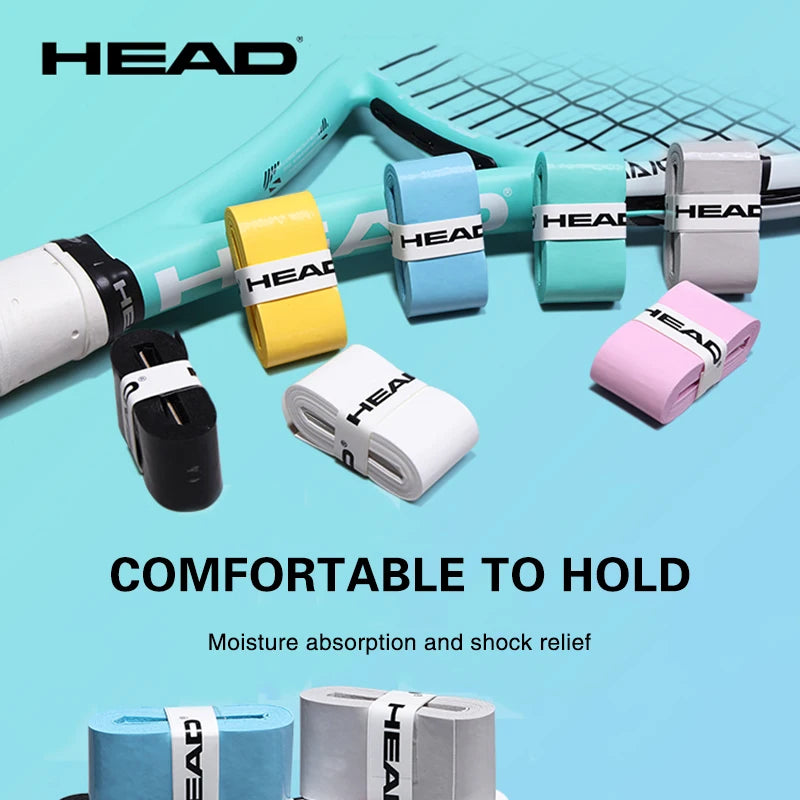 HEAD adhesive grip tape – non-slip PU overgrip for tennis rackets, fishing rods, training equipment (pack of 1/12/24/36 pieces)