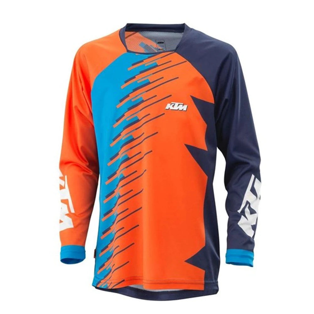 KTM - Cyklistický dres s dlhým rukávom Enduro MTB - priedušný, rýchloschnúci top na zjazd a motokros