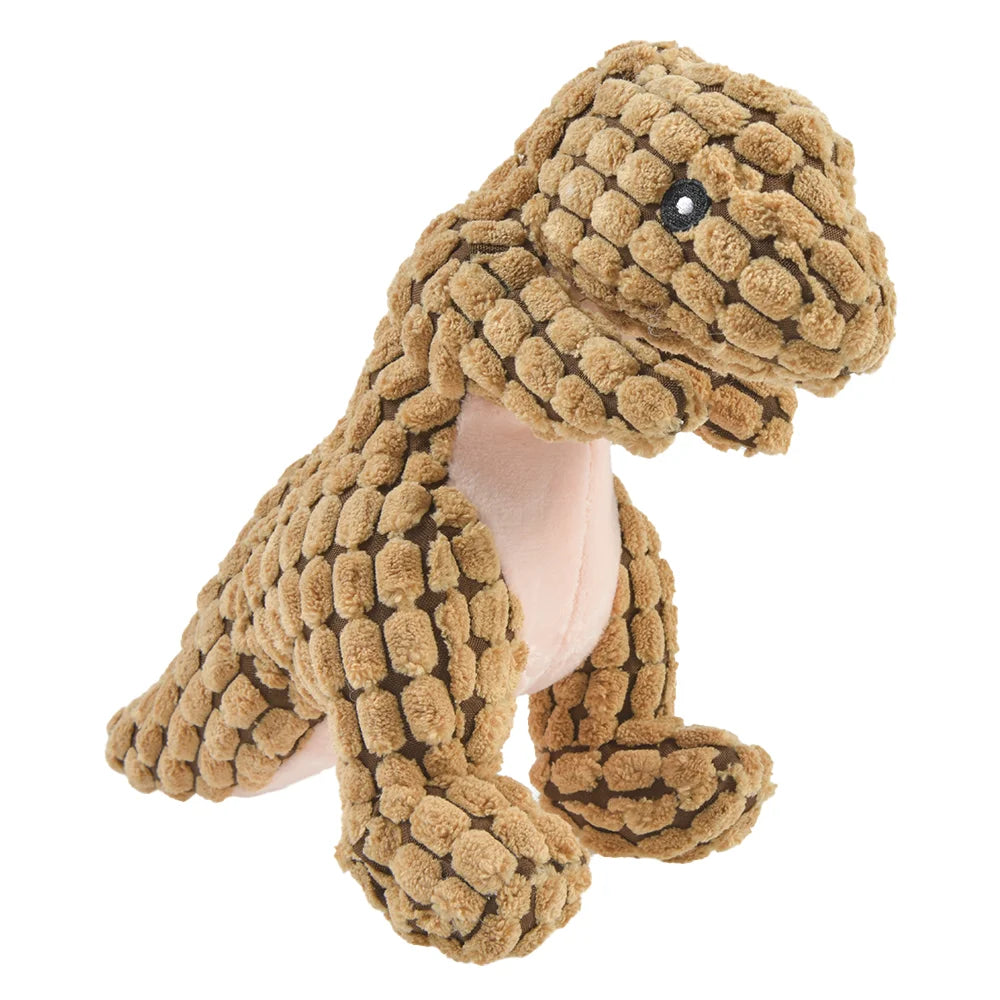 plush dinosaur toy for dogs - interactive chew toy for small dogs