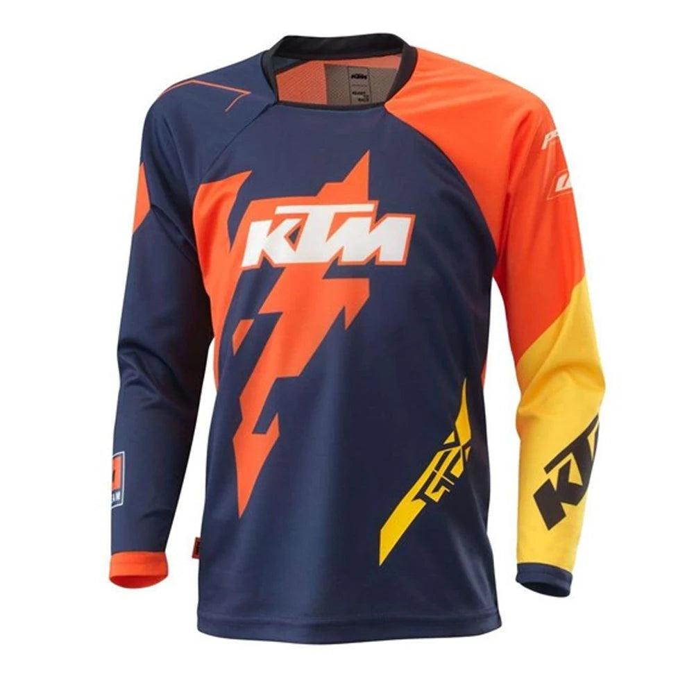 KTM - Cyklistický dres s dlhým rukávom Enduro MTB - priedušný, rýchloschnúci top na zjazd a motokros