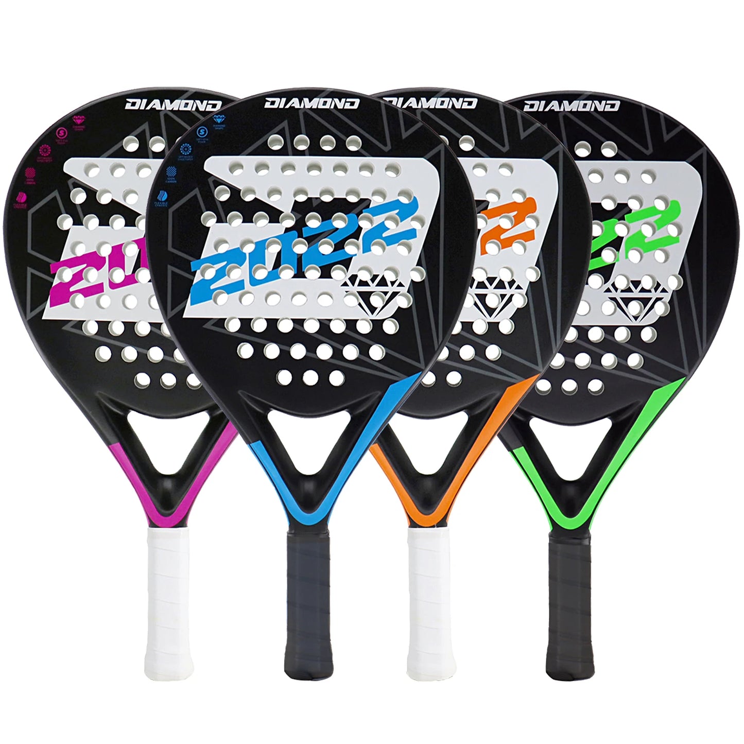 INSUM Padel Ütő – 2022-es Széria, Karbonszálas, Soft EVA, Gyémánt Alak, Haladó Játékosoknak