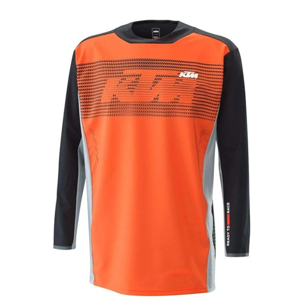 KTM - Cyklistický dres s dlhým rukávom Enduro MTB - priedušný, rýchloschnúci top na zjazd a motokros