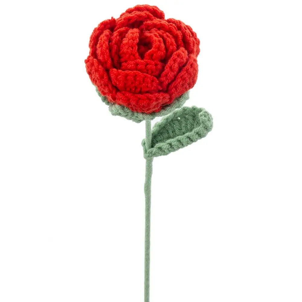 Velvet Forever Rose – Ručne háčkovaná kytica ruží