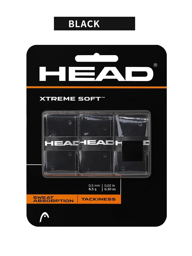 HEAD adhesive grip tape – non-slip PU overgrip for tennis rackets, fishing rods, training equipment (pack of 1/12/24/36 pieces)