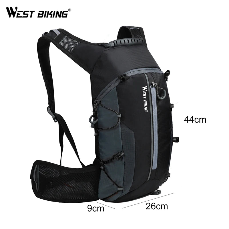 WEST BIKING Cycling Hydration Backpack – 10L/16L Waterproof Sports Bag for Hiking, Running, Cycling