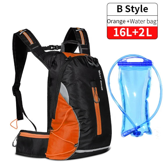 WEST BIKING Cycling Hydration Backpack – 10L/16L Waterproof Sports Bag for Hiking, Running, Cycling