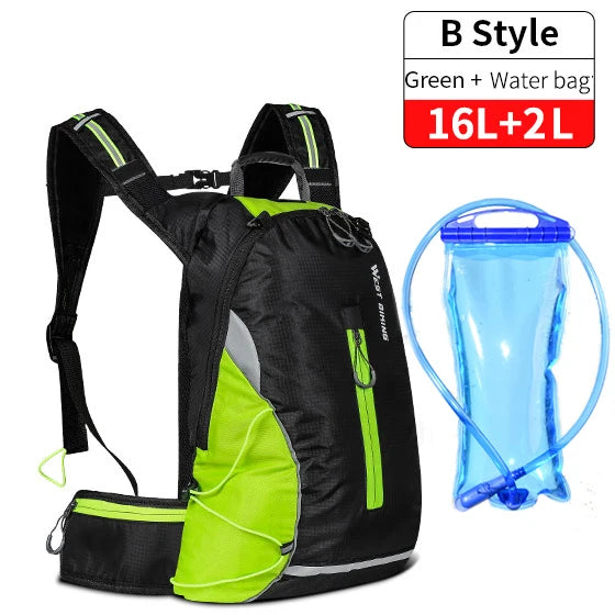 WEST BIKING Cycling Hydration Backpack – 10L/16L Waterproof Sports Bag for Hiking, Running, Cycling