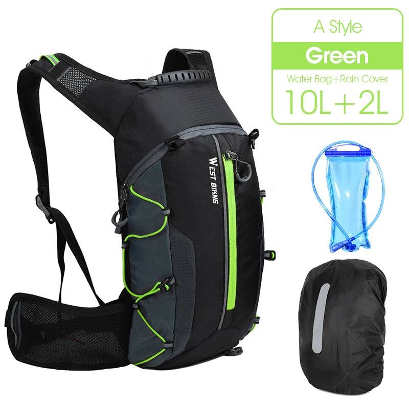 WEST BIKING Cycling Hydration Backpack – 10L/16L Waterproof Sports Bag for Hiking, Running, Cycling