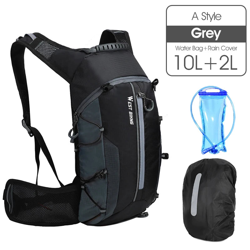 WEST BIKING Cycling Hydration Backpack – 10L/16L Waterproof Sports Bag for Hiking, Running, Cycling