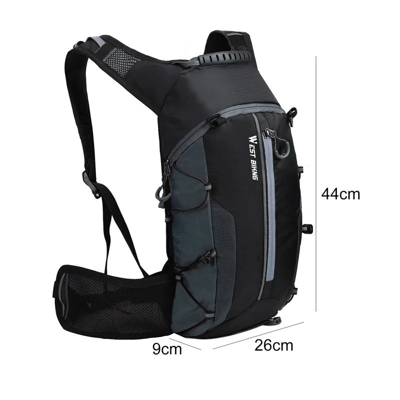 WEST BIKING Cycling Hydration Backpack – 10L/16L Waterproof Sports Bag for Hiking, Running, Cycling