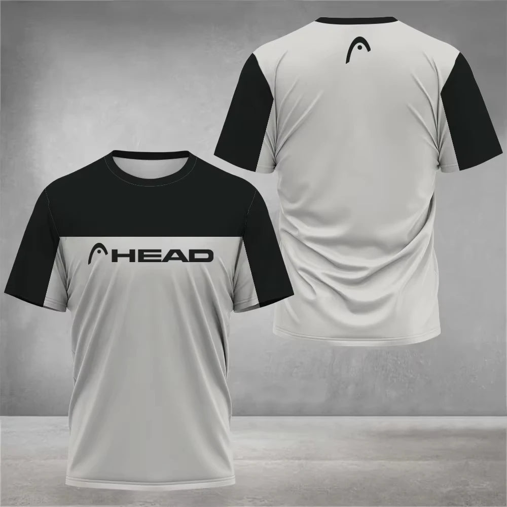Summer breathable sports shirt for men - loose, short-sleeved, top for badminton, table tennis, outdoor activities