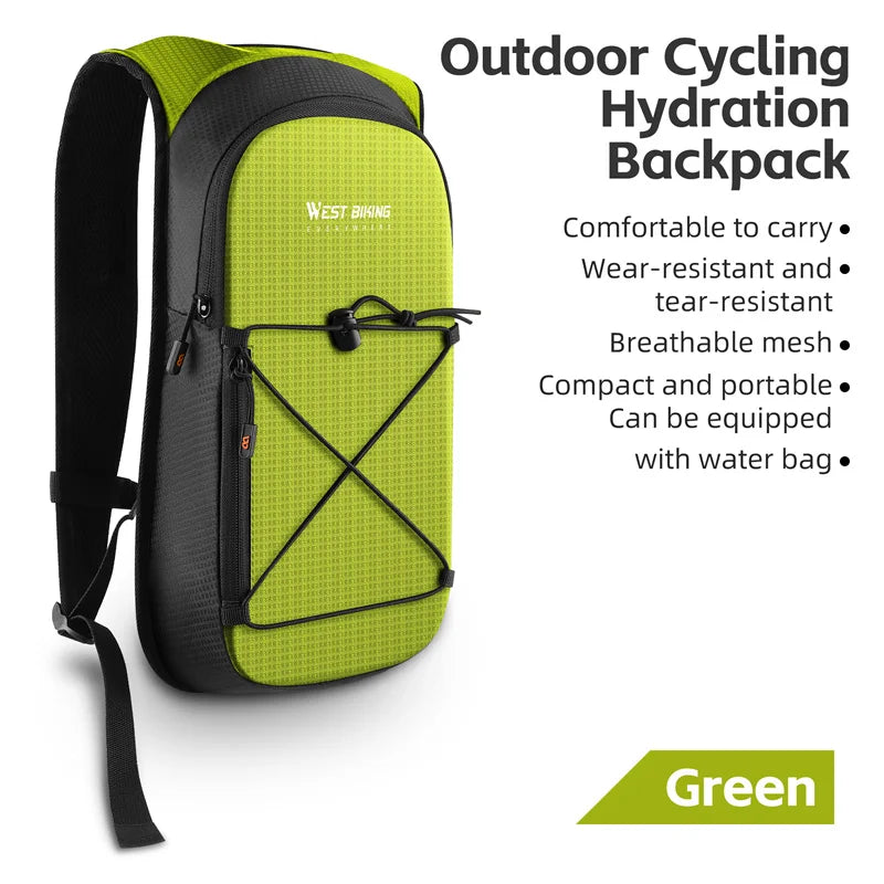 WEST BIKING Cycling Hydration Backpack – 10L/16L Waterproof Sports Bag for Hiking, Running, Cycling