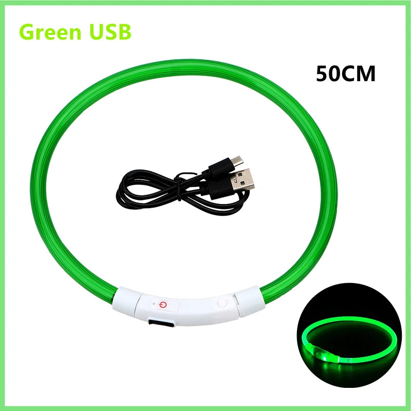 USB Tölthető Világító Kutyanyakörv