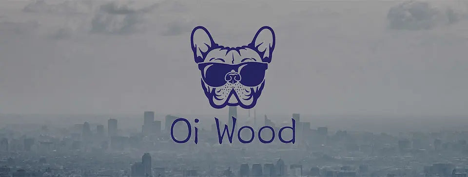 Oi Wood Polarizált Négyszögletű Napszemüveg UV400