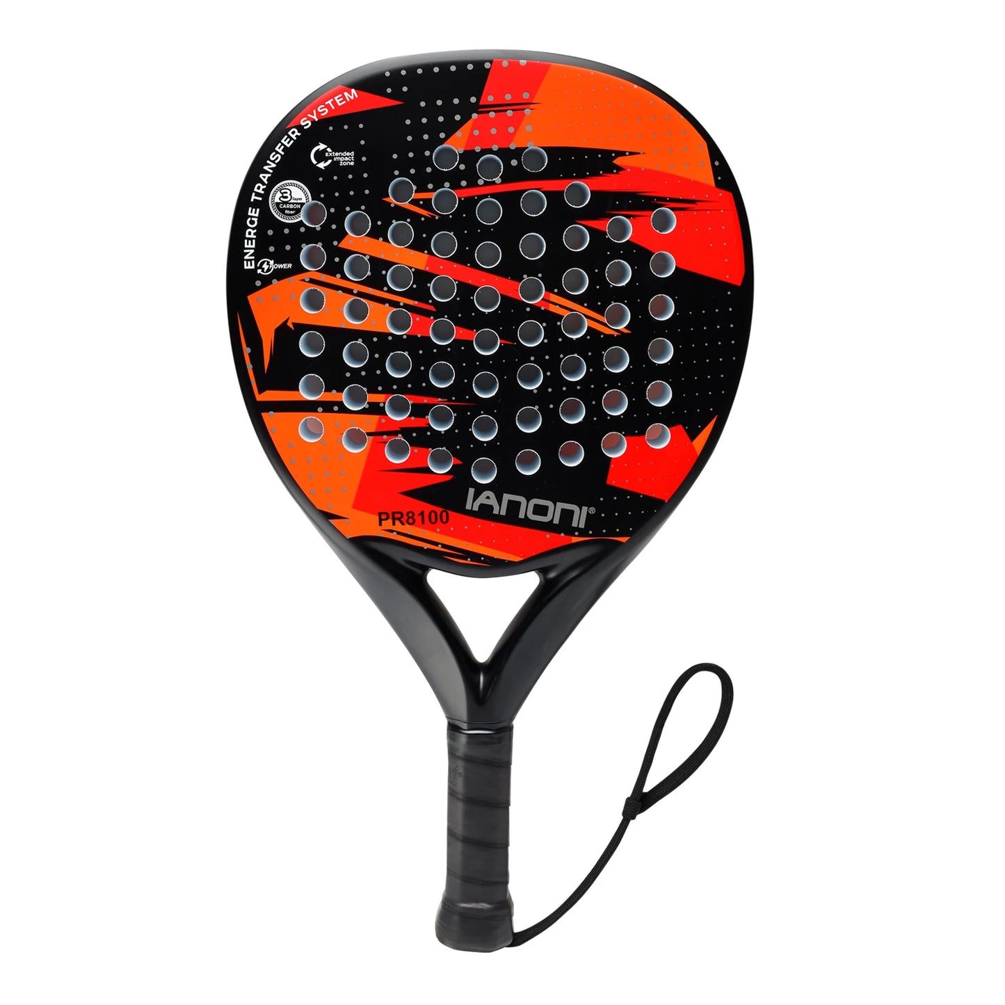 IANONI Padel racket – Carbon fiber surface, EVA memory foam core, lightweight men's racket