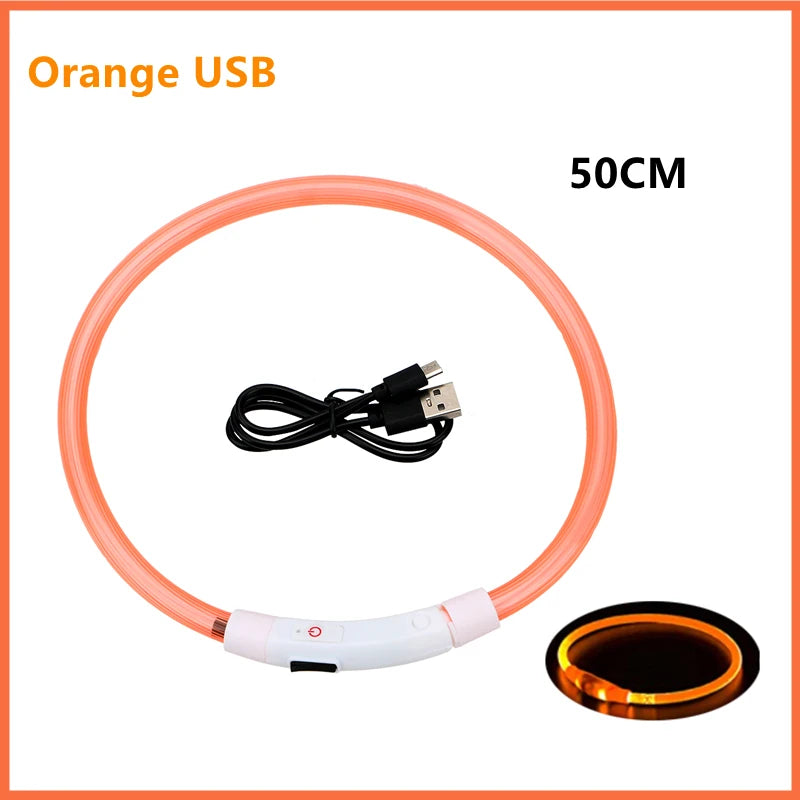 USB Tölthető Világító Kutyanyakörv