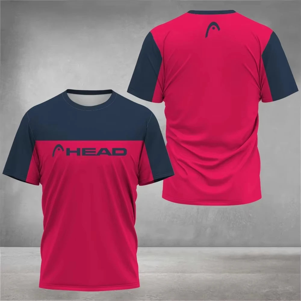 Summer breathable sports shirt for men - loose, short-sleeved, top for badminton, table tennis, outdoor activities