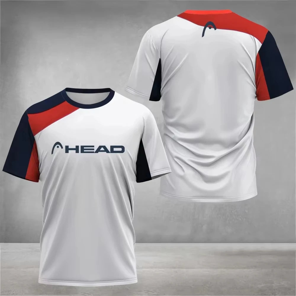 Summer breathable sports shirt for men - loose, short-sleeved, top for badminton, table tennis, outdoor activities