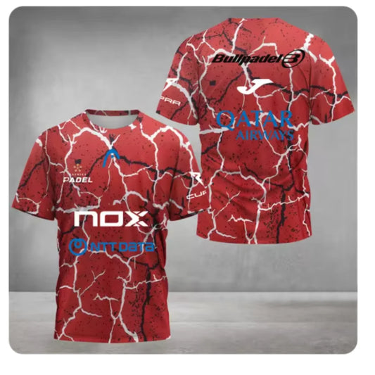 Uniszex nyári sportpóló – laza, gyorsan száradó padel/tenisz felső férfiaknak