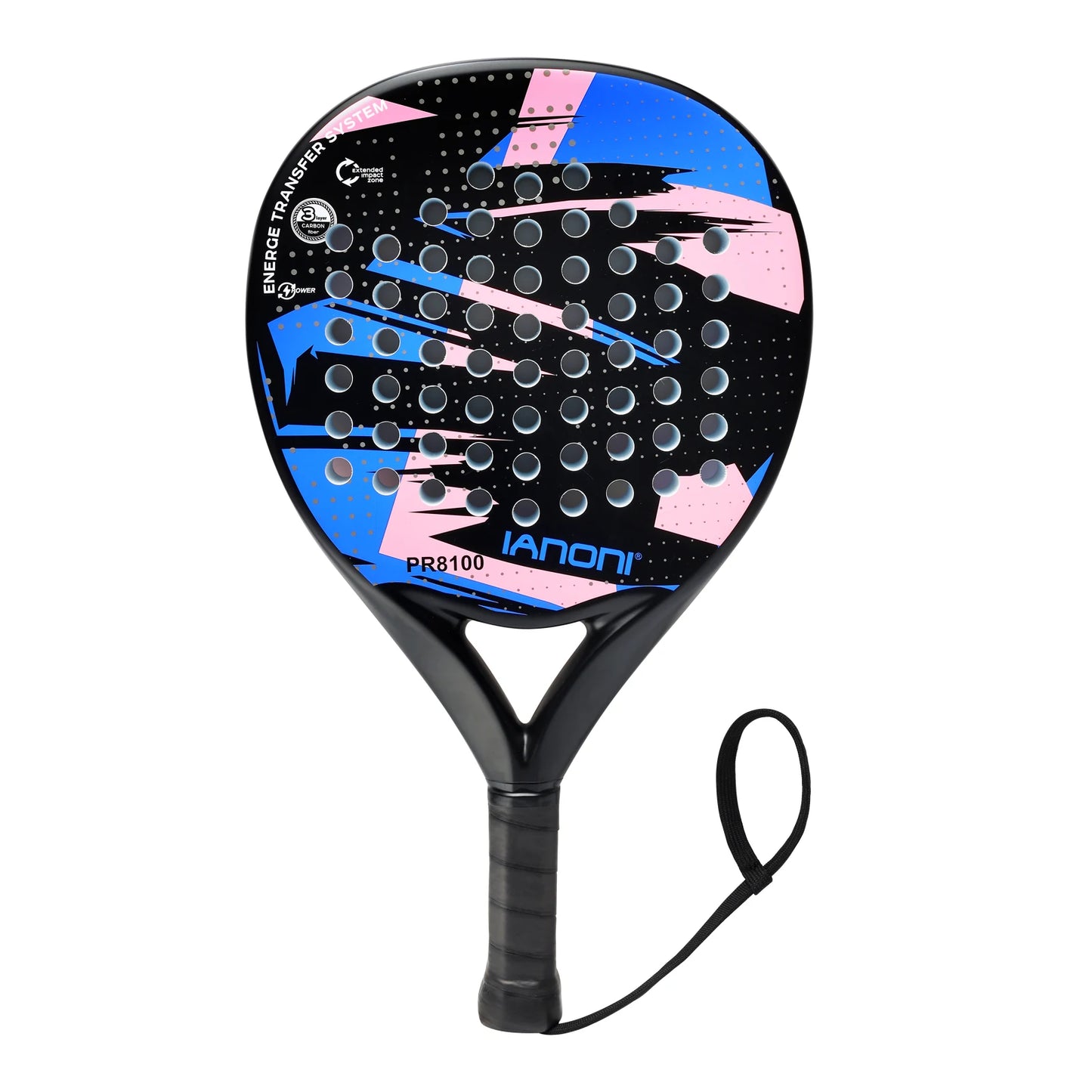 IANONI Padel racket – Carbon fiber surface, EVA memory foam core, lightweight men's racket