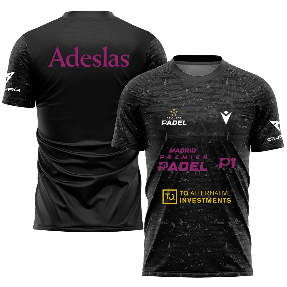 2024-es padel/tenisz póló – női/férfi, gyorsan száradó, légáteresztő sportpóló versenyre és edzésre, rövid ujjú, nyári viselet